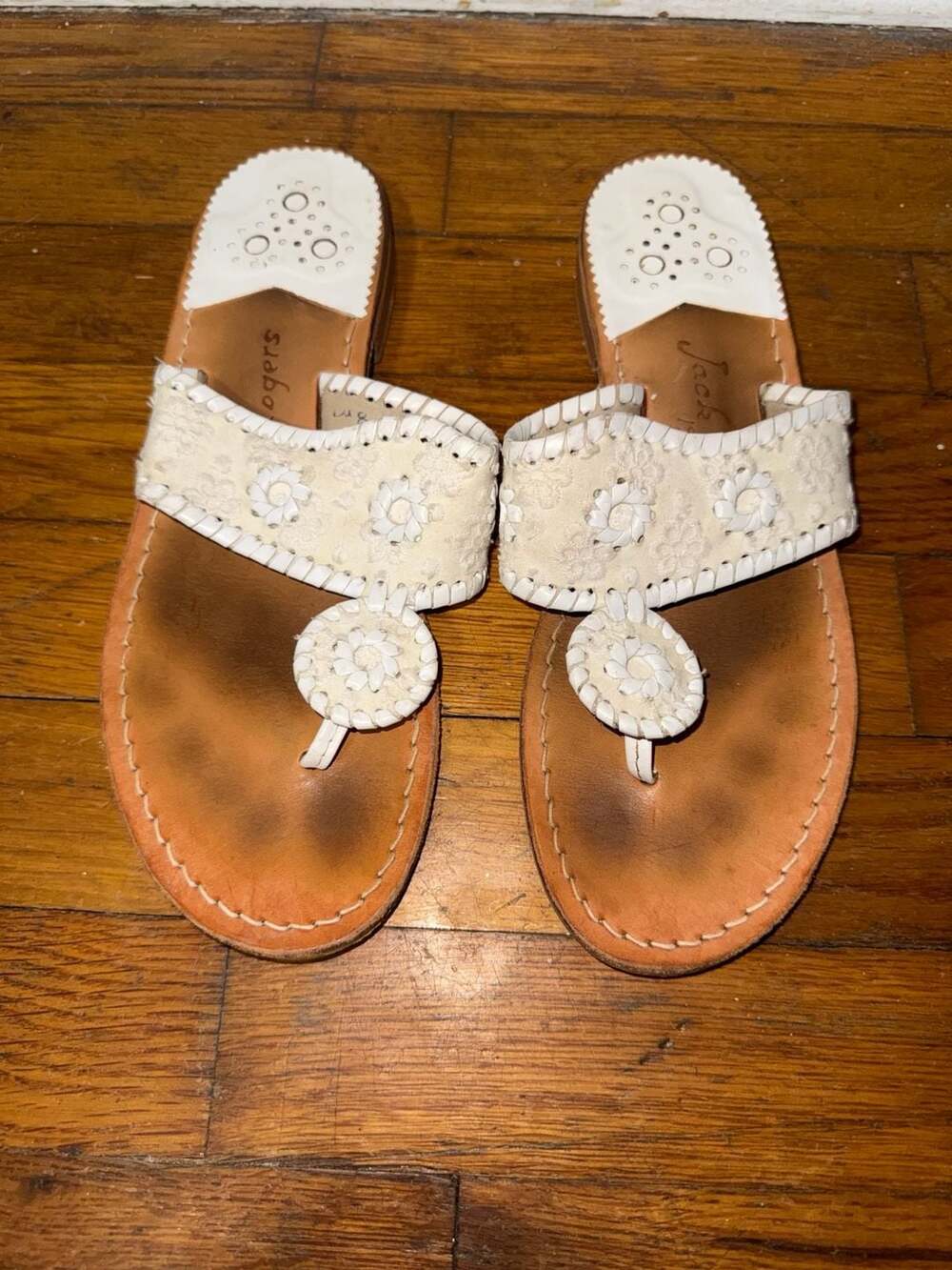 Jack Rogers Embroidered Navajo Sandals Size 8 M